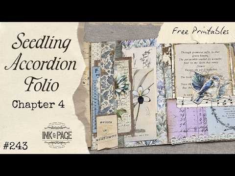 The Seedling Folio 🌱 Chapter 4 🌱 Easy Accordion Folio with Free Printables & Step-by-Step Tutorials!