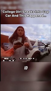 College girl sneaks into a cop car… and instantly regrets it. This isn’t a party trick. It’s a police cruiser. And the officer? She’s not here for your TikTok moment. Play with the badge— expect a reality check. #NFOP #RespectTheBadge #BackTheBlue #LawAndOrder #PoliceReality #NotYourUber #ActionsHaveConsequences #ThinBlueLine | National Fraternal Order of Police
