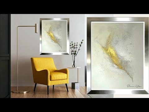 ELEGANT DIY Textured Abstract Wall Art Tutorial with Sand (384)