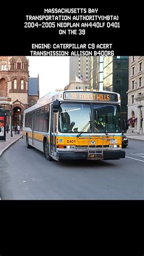 2004-2005 Neoplan AN440LF 0401 On The 39 #boston #massachusetts #buses #metro #mbta #transit