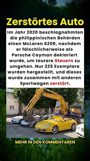 Der seltene McLaren, der wegen Steuerhinterziehung zerstört wurde 🇵🇭