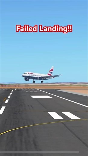 British Airways A318 Failed Crosswind Landing | Infinite Flight