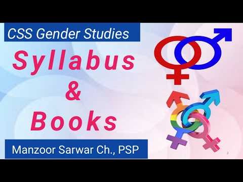 CSS Gender Studies: Syllabus and Recommended Books! | Manzoor Sarwar Ch PSP