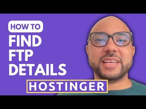 How to find your Hostinger FTP access details
