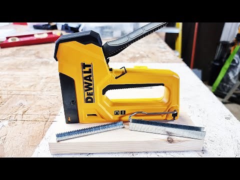 DeWALT Staple Gun And Brad Nailer - How To Use And Review
