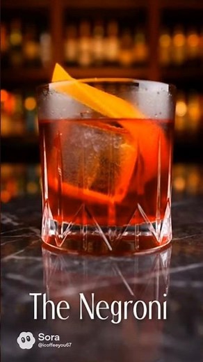 The Negroni -The Most Elegant Cocktail Made The Right Way