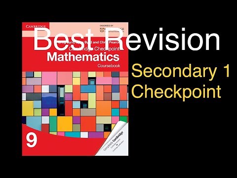 Cambridge math book grade 9 revise for secondary checkpoint exam