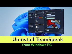 How to UnInstall TeamSpeak Application from Windows System?