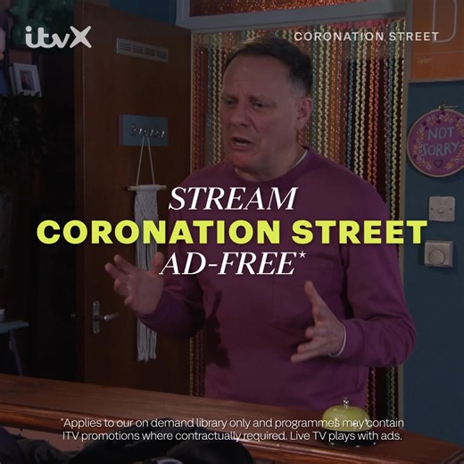 Get more of the drama, without the ads*. Stream Coronation Street with ITVX Premium | ITVX