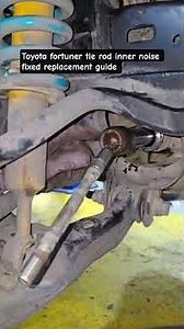 Toyota fortuner tie rod inner noise fixed replacement guide #automotive #mechanic #usa#foryou