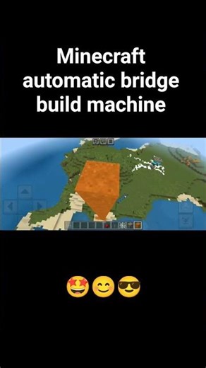 Minecraft automatic bridge build machine #shorts #minecraft