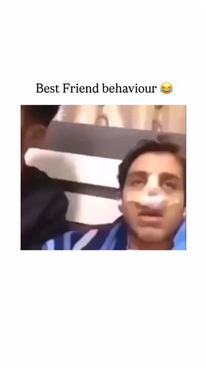 ✨ Quick laughs, instant vibes on Instagram: "In this viral snippet, a young man is seen recovering with a heavily bandaged nose and nasal tubes, appearing dazed and vulnerable. His friend sits beside him, initially offering a supportive presence, before abruptly and loudly sniffing right next to the patient's face-a playful yet jarring "best friend" move that leaves the patient visibly startled and confused. Amassing 14.2 million views and a 94% "relatability" score, the clip triggered a wave of