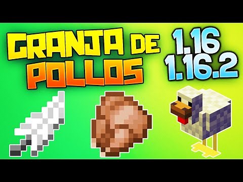 COMO HACER una GRANJA de POLLOS en Minecraft 1.16.5 - Tutorial