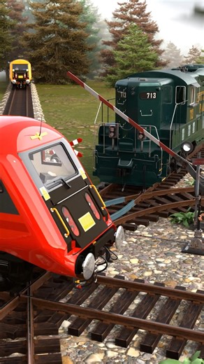 You Won’t Believe 3 Trains Crossing Together 😳