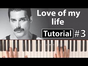 Como tocar "Love of my life"(Queen) - Parte 3/3 - Piano tutorial y partitura
