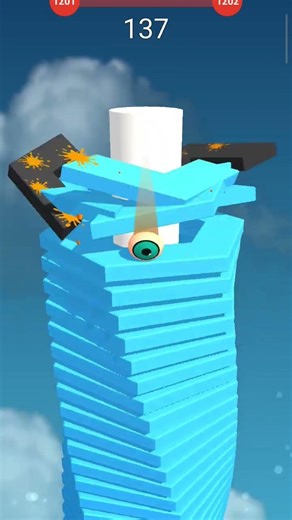 Stack Ball Fast Gameplay #stackviral #stackgame