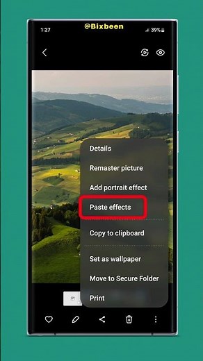 Copy & Paste Photo edits | Samsung Gallery feature