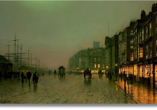 Liverpool From Wapping by John Atkinson Grimshaw Canvas Wall Art, Victorian Era Cityscape Painting, Print,design,poster, Decor,ready to Hang - Etsy UK