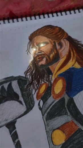 Thor Sketch Portrait || #art #ytshorts #drawing #avengers #thor