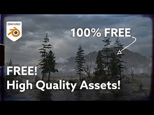 Free Mountains and Trees for Blender and Unreal Engine!
