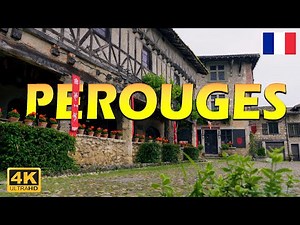 Perouges France 🇫🇷 🌹 French Villages Tour - The most beautiful villages in France - 4k Video