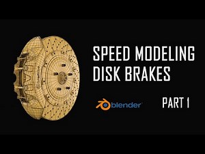 Blender Speed Modeling | Disk Brakes | Caliper Modeling | Part 1