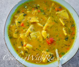 Dhal & Dumpling Soup