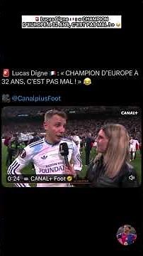 🚨 Lucas Digne 🇫🇷: "EUROPEAN CHAMPION AT 32, NOT BAD!" 😂