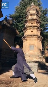 83K views · 2.2K reactions | Incredible strength: Monk displays stunning Shaolin Staff #KungFu at Mt. Song in Henan, China. | China Xinhua News | Facebook