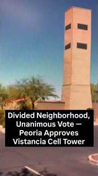 Peoria approves cell tower