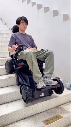 A wheelchair suitable for stairs