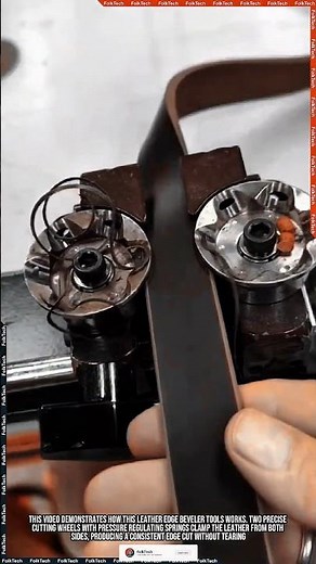 Leather Tool: Electric Edge Beveler Belt Smooth Precise Innovation #tool #tools #innovation