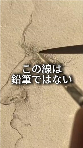 ダヴィンチの線は鉛筆ではなく、銀で描かれました。消せない技法だから今も名作として残っています。#ダヴィンチ #素描#美術史 #描画技法 #シルバーポイント