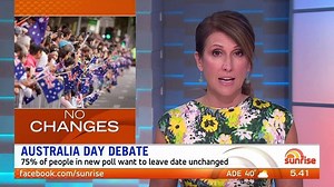 37K views · 698 reactions | Despite a fierce push from The Greens and some councils, the vast majority of Australians want to leave #AustraliaDay on Jan 26, according to a new poll.  | Sunrise | Facebook