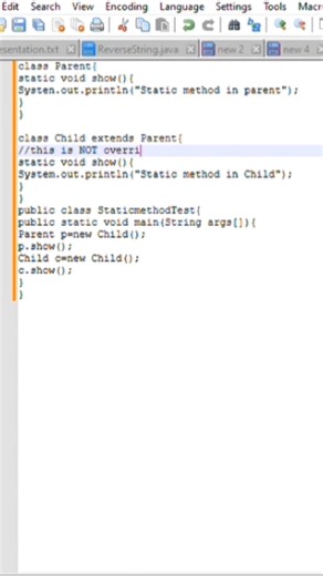 Can We Override a Static Method in Java? #shorts #fyp #explorepage #interviewprep