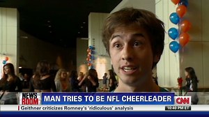 Man tries to be NFL cheerleader