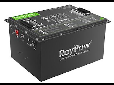RoyPow Lithium S5156 Battery Installation / Conversion on 04+ Club Car Precedent 48v golf cart carts