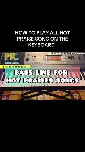 Learn Hot Praise Songs on Keyboard in Key F