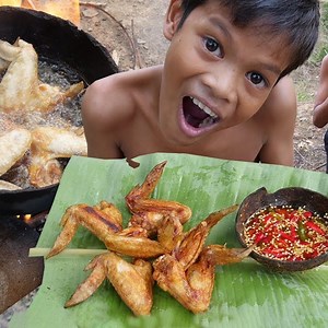 164K views · 2.8K reactions | Cooking Chicken Wing Recipe In Forest And Eating | Survival Challenges | Facebook