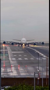 Fly emirates airbus 380 beautiful take off ✈️ #flyemirates #aviation #CROSSWIND #aviationdaily #planespotter #storm | Airlines380