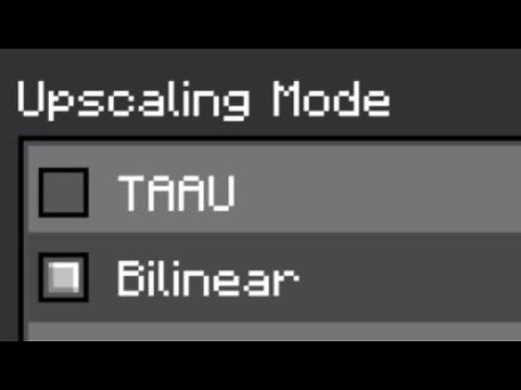 Vibrant Visuals Bilinear vs TAAU upscaling mode [Minecraft Bedrock]