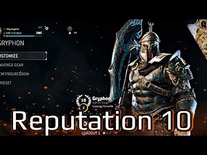 FOR HONOR - Reputation 10 Gryphon Duels! The Dark Spartan Is Here!