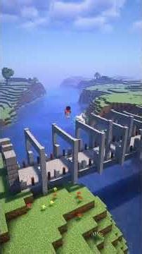 Minecraft Bridge build in 30s 😱 Second| Easy & beautiful Design"
