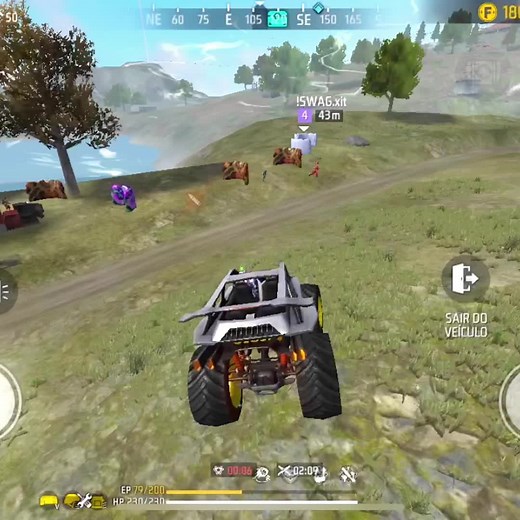 Free Fire Gameplay: Thrilling Monster Truck Adventures