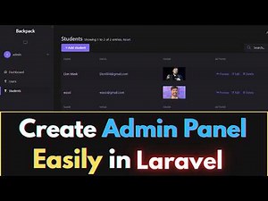 How to Create Admin Dashboard Easily in Laravel using Backpack