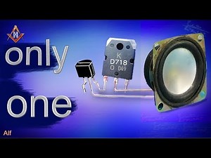 Simple audio amplifier circuit
