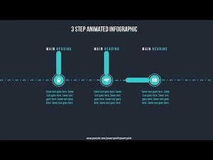 20.Create 3 step Rotating Animation infographic in Powerpoint|PowerPoint Animations