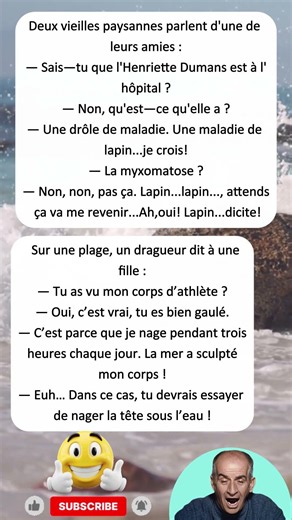 🐇😂 Une drôle de maladie de lapin ! 🤣 #blagues #drôle #rire