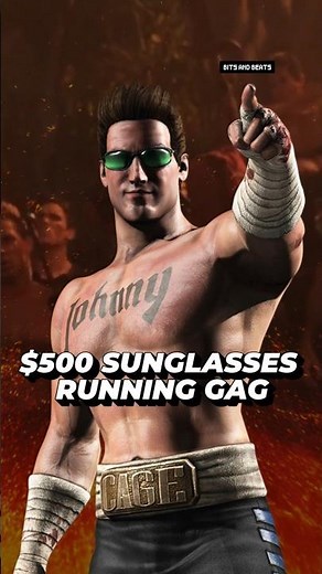 Johnny Cage’s $500 sunglasses running gag 🕶️ #mortalkombat #mklore #johnnycage