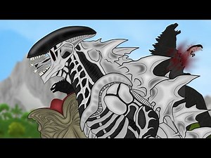 LEGENDARY XENOZILLA | Godzilla fusion Xenomorph Vs Venomzilla | PANDY Animation 43
